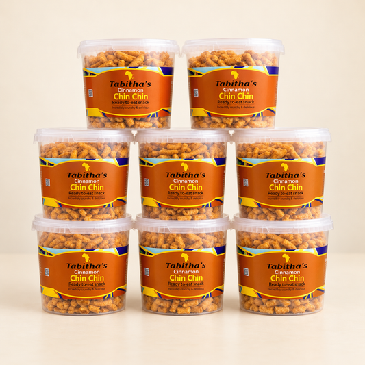 Tabitha's Chin Chin Bulk Value Case -  4 x 800g Buckets