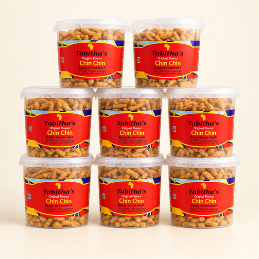 Tabitha's Chin Chin Bulk Value Case -  4 x 800g Buckets