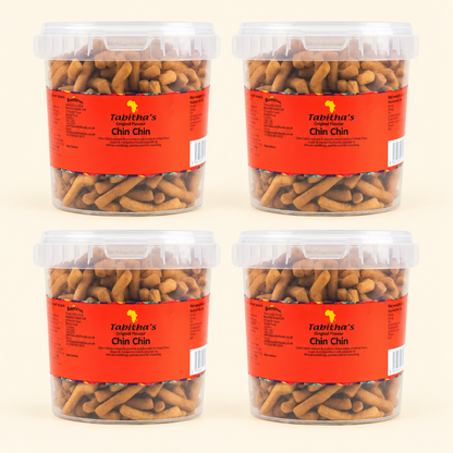 Tabitha's Chin Chin Family Sharing Bundle - 4 X 400g Tubs