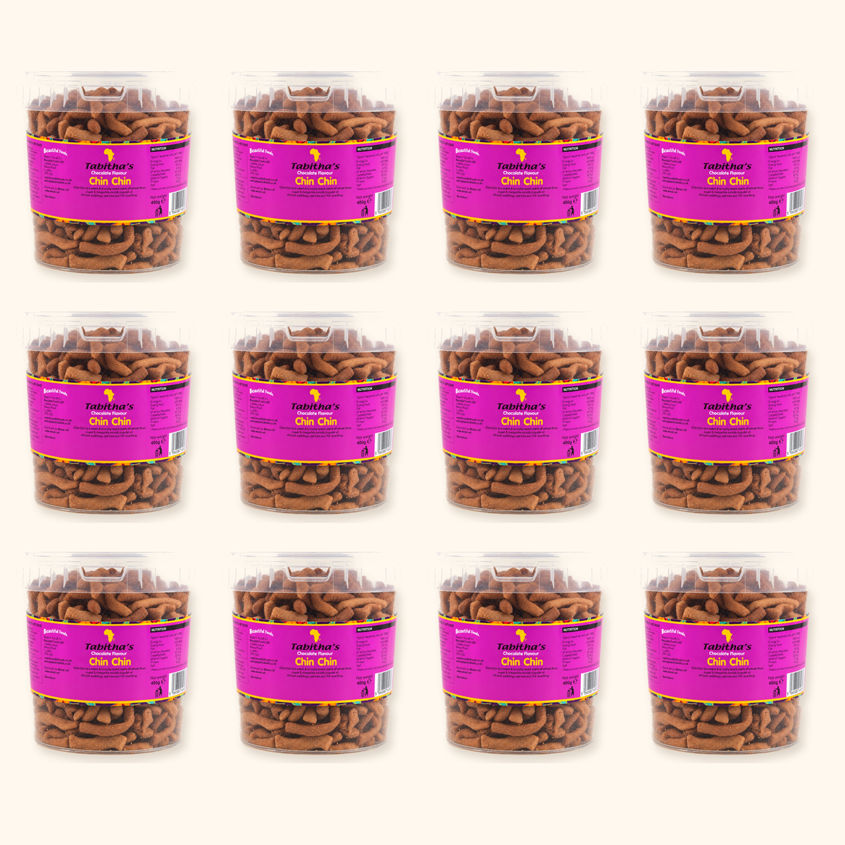 Tabitha's Chin Chin Party Bundle 12 x 400g